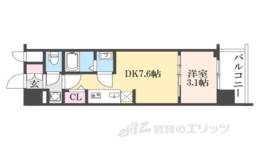 プレサンス京都東寺間取り図面