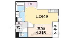 グランパシフィック萱島２間取り図面