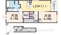 フォレストB間取り図面