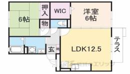 ロイヤルガーデン上牧Ａ棟Ｂ棟間取り図面