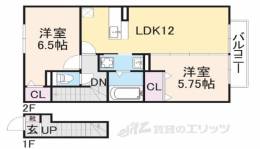 ヴィルヌーブ　Ｄ棟間取り図面
