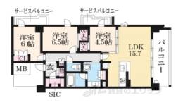 シエリア京都二条間取り図面
