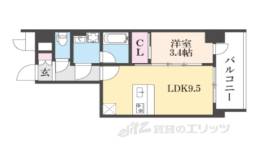 レオンコンフォート西大路御池間取り図面