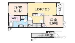ジュネス・ドミール２間取り図面