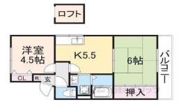 メゾンエイコー南川瀬２間取り図面