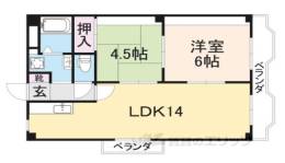 レオパレス香里　　間取り図面