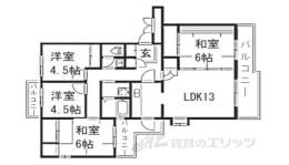 馬見南６丁目団地７号棟間取り図面