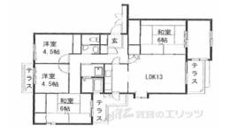 馬見南６丁目団地７号棟間取り図面
