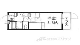 レオパレスヴィルヌーブ大和王寺間取り図面