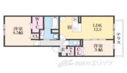 アトレーユ長岡京間取り図面