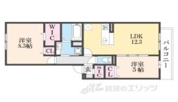 アトレーユ長岡京間取り図面