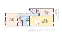 アトレーユ長岡京間取り図面
