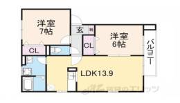 サンドミール山口　Ｂ棟間取り図面