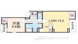 クローバー２間取り図面