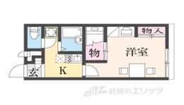 レオパレスビクトアール法隆寺間取り図面