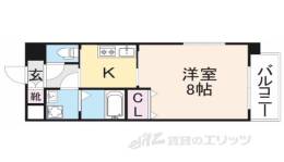 ロータリーマンション香里西之町間取り図面