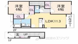 ベル　ファミーユ１1番館間取り図面