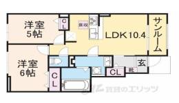 ボナール１間取り図面