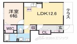 メゾン・ヌーベルA-２間取り図面