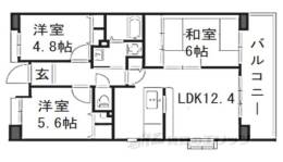 香里ヶ丘みずき街団地６号棟間取り図面