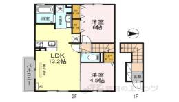プラムコート大安寺Ａ棟間取り図面