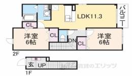 プチシャトーＥ棟間取り図面