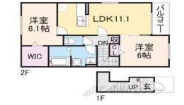 ブリーゼ西岡屋１間取り図面