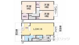 グランシャリオ２A棟間取り図面