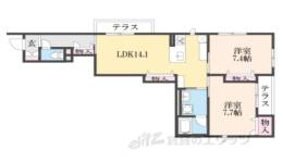 LATOUR桃山間取り図面