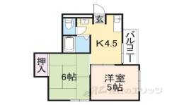 グランデ東香里２間取り図面