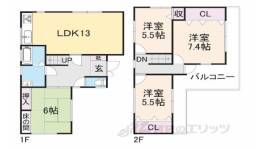 貸家間取り図面