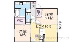 ウエスタンリバー香里間取り図面