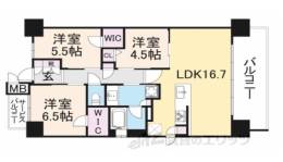 ユニハイム枚方牧野駅前間取り図面