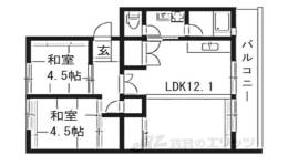 釈尊寺第二団地３６号棟間取り図面