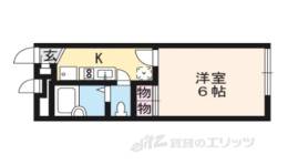 レオパレス藤阪中町間取り図面