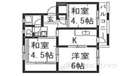 西大和片岡台団地５５号棟間取り図面