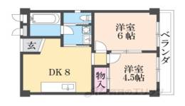 清水谷コーポ間取り図面