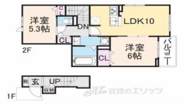 ルミエール　カメキタＢ棟間取り図面