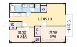 グランコート天理間取り図面