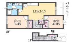 ヴェルドミール１間取り図面