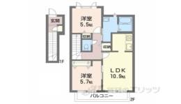 メゾン・シャトレールＢ間取り図面