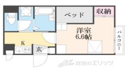 レオパレス三条東山間取り図面
