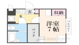 レオパレス三条東山間取り図面