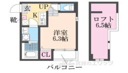 ハーモニーテラス深草十九軒町間取り図面