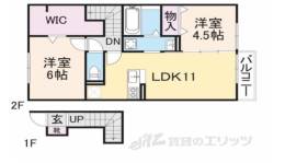 ヴィルヌーブ　Ｆ棟間取り図面