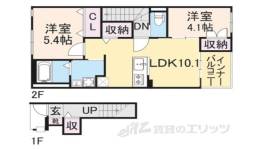 リヴェール中今里間取り図面