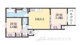 クリエオーレ上島町間取り図面