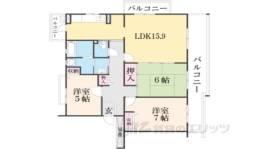 コンフォールかぶと台6号棟間取り図面