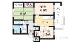 鳥羽街道団地Ｈ棟間取り図面