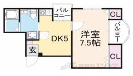 コーポ北中振間取り図面